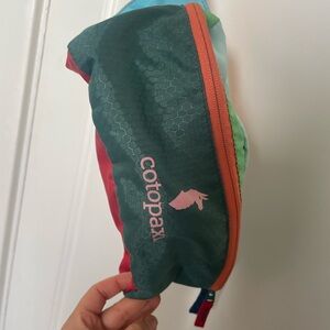 Cotopaxi Multicolor Crossbody Bag with Yellow Strap